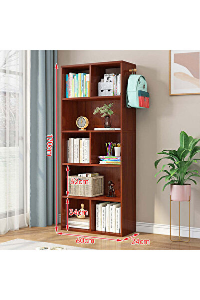 Vivendo Raft biblioteca din PAL cu 5 rafturi, 170x60x24cm