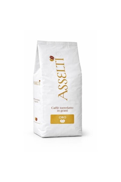 Asselti Boabe de cafea Oro, 100% Arabica, Prăjire italiană, 1 kg