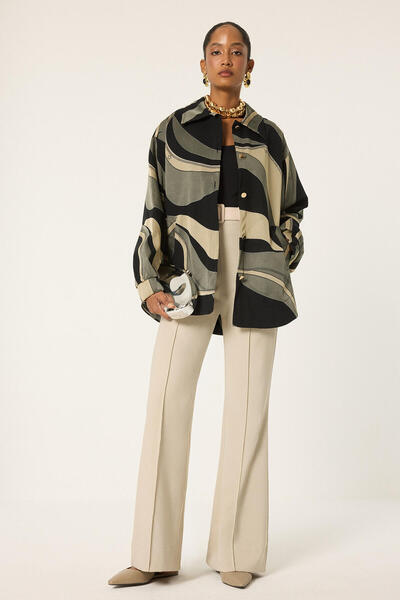 Touché Privé Natural Textured Bomber Jacket