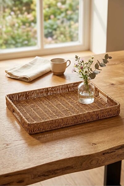 Bayev Rattan 1425 Rectangular Tray 40*30 Decorative Presentation Tray