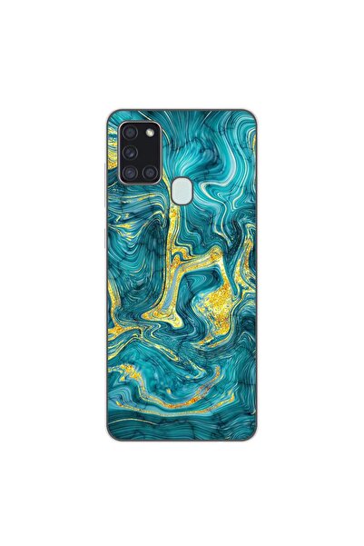 OEM Husa compatibila cu Samsung Galaxy A21s Silicon Gel Tpu Model Abstract Ge...