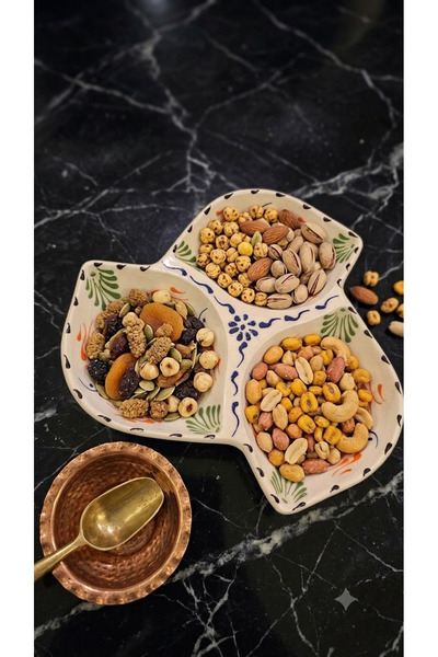 Turkish Store İstanbul Nazar 3-Piece Snack Bowl