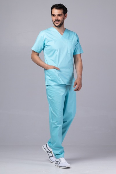 tag Costum medical MEN COTTON STRETCH pentru barbati, Bumbac flexibil cu elas...