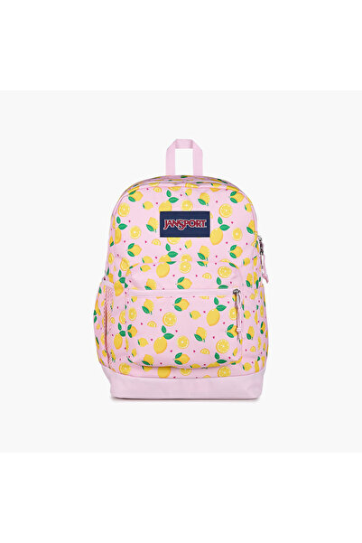 Jansport حقيبة ظهر كروس تاون بلس-1 قسم واحد-26 لتر- (214) | حامل عصير الليمون...