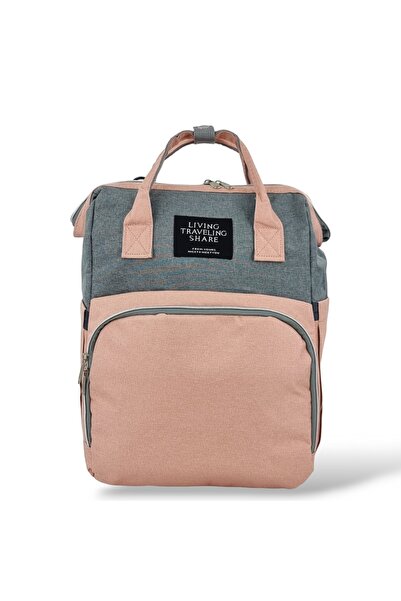 OEM Συλλογή Playbags L1800 Σακίδιο Πλάτης για Πάνες. Ροζ-Γκρι