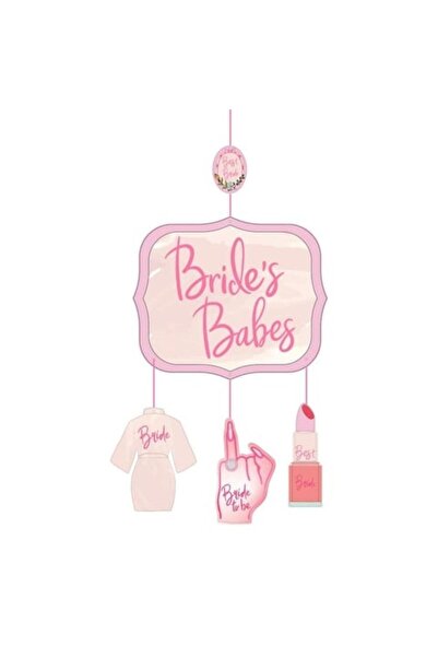 VELONZAL Bride Temalı 4’lü Lüks Tavan Asma Süs-Bride To Be Bekarlığa Veda Par...