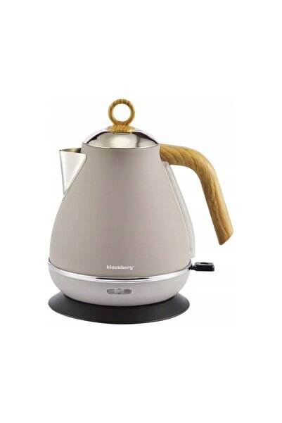 Klausberg Fierbător electric fără fir ROTATIV 1,7 L Oțel BEJ