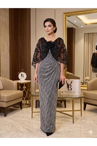 berlanty Luxury Sparkle Sequin Embroidered Royal Evening Dress