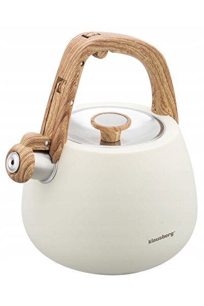 Klausberg Ceainic din oțel 2.5L gaz inducție Cremiu Mat KB-7775