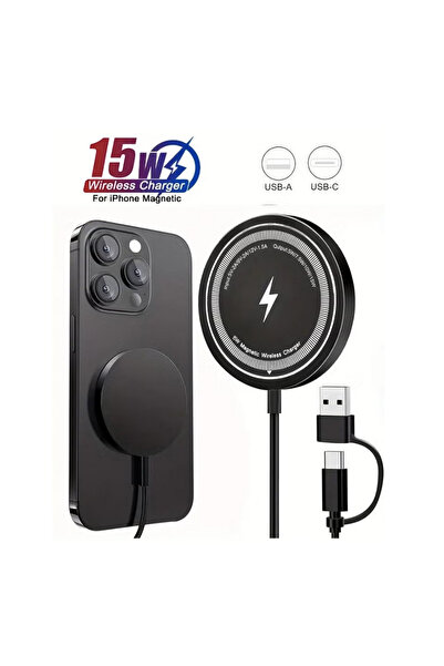 Arabash 15W Magnetic Wireless Charger for Apple iPhone17 16 15 14 13 12 11 Pr...