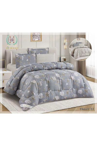 ALMIAAD Double Quilted Double-Sided Puffy Quilt - Soft Microfiber |   Nefren ...