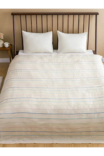 LC Waikiki Mixed Line Patterned Double Bedspread 200X220 cm
