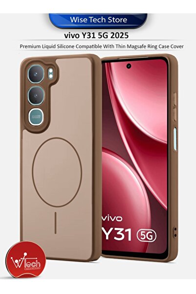 Wtech vivo Y31 5G 2025 SilkTouch Premium Matte Silicone Protective with Thin ...