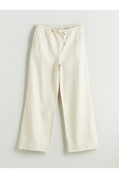 LC Waikiki Beige Wideleg Women's Jean Trousers