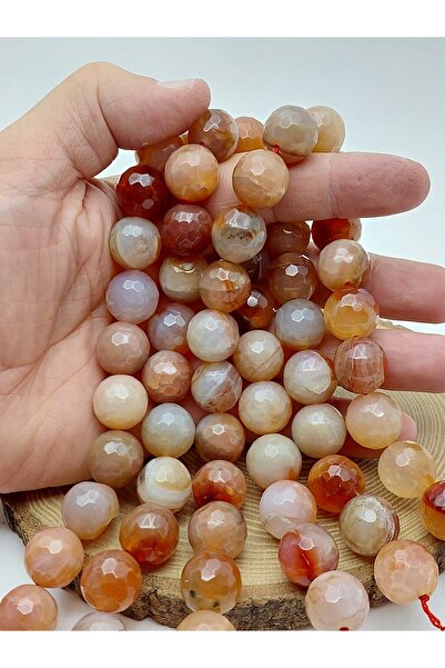Yasamtohumu Agate Stone Faceted Cut String 16mm (62206)