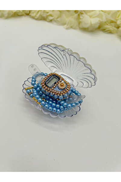 LenaToptan Stone Zi̇ki̇rmati̇k and Pearl Tesbi̇h Set in Oyster Box