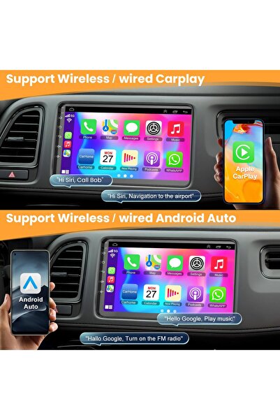 Carplayer Honda hrv android screen model 2014-2020,8 gb ram 128 gb rom wirele...