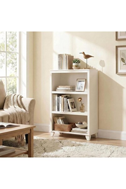 Enjoylifeme 3-Tier Open Bookshelf Freestanding Storage Bookcase, 27.56"L×11.8...