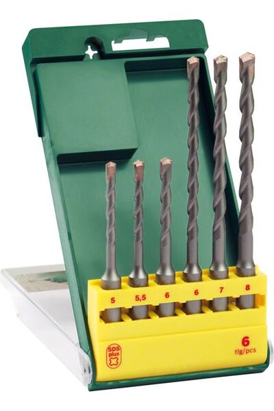 Bosch - Sds-plus Kırıcı Delici Matkap Ucu Seti 6 Parça (5/5,5/6x110mm 6/7/8x1...