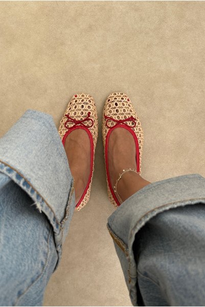 Mupa Shoes Women's Ballerinas Red