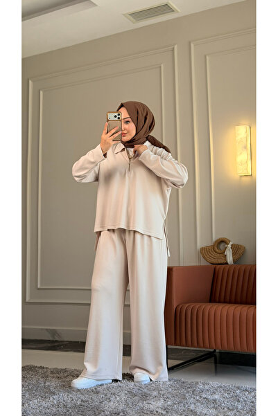 Suede Style 6490 - Stylish Comfortable Knitted Modal Fabric Casual Zipper Shi...