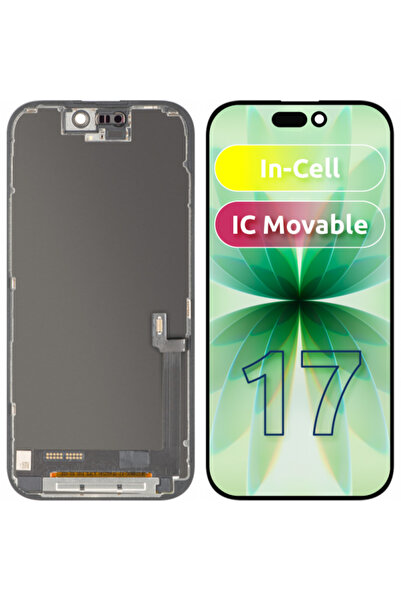 ZY Дисплей с тъчскрийн за Apple iPhone 17, с рамка, версия LCD In-Cell с подв...