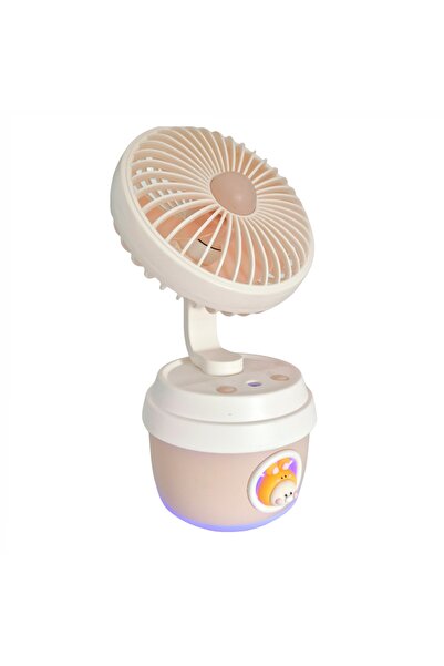 Naimeed Company Ventilator și umidificator, cu baterie, Naimeed D5836, USB, Portocaliu, 110x210x105mm