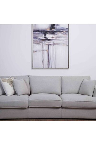PAN HOME Eutimio Hand Painted Canvas Frame 100x150cm - Light Gold