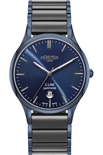 Roamer ceas unisex 658833 42 54 61, albastru marin, clasic, stil bijuterie