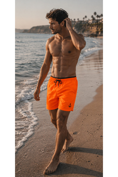 Karatopak Men's Quick-Drying Swim Shorts with Pockets, Elastic Mesh Lining, a...