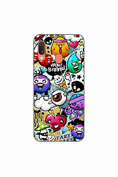 OEM Husa compatibila cu Samsung Galaxy A20e Silicon Gel Tpu Model Pop Art Gra...