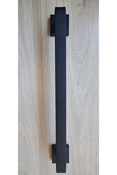 Sofuoğlu U ÇEKME-ÇELİK KARE ROZETLİ ÇEKME KOL - ALÜMİNYUM MAT SİYAH - 40 CM