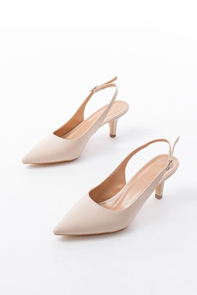 Zerenyus Zri̇n-1152 Premium Beige Daily 7 cm Heeled Shoes