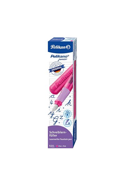 Pelikan Stilou pentru dreptaci, Pelikano Junior, Penita A, Grip Ergonomic, Roz