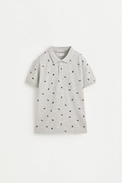 LEFTIES Desenli polo yaka t-shirt