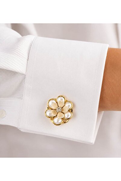 Meiloras Nina Flower Düğme Aksesuarı/ Button Cover - Tek Adet / Single