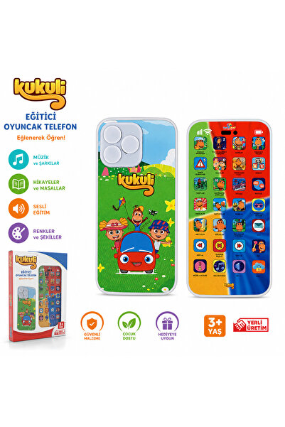 NeUygun Eğitici Oyuncak Şarjlı Telefon Türkçe Ingilizce Şarkılı Sesli Öğrenme...