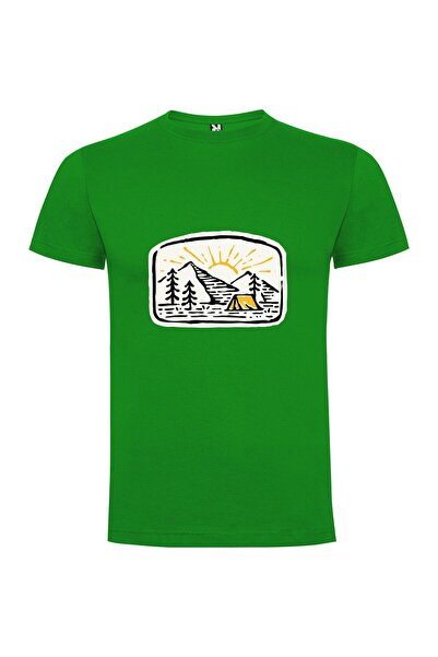 iLovePrints Mountain Camp Sticker Tshirt