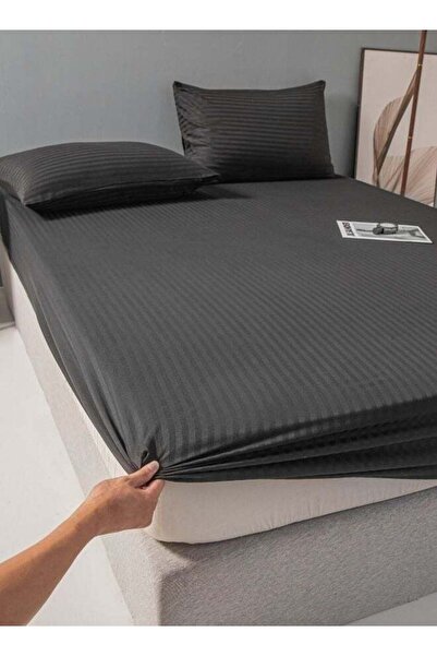 LUNA HOME ملاءة سرير مطاطية مقاس 90*200+30 سم مع 2 غطاء وسادة، طقم ملاءات سري...