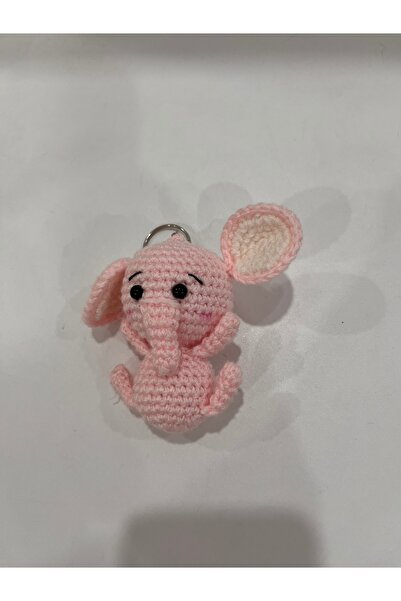 TOIVOS Amigurumi El Örgüsü Fil Anahtarlık