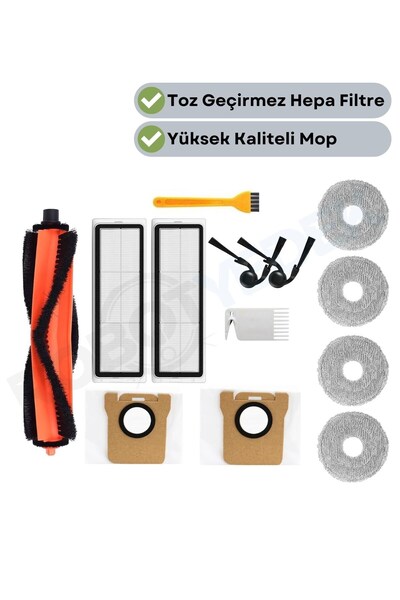 robotyedek Perie principală compatibilă cu aspiratorul Xiaomi H50/H50 Pro, fi...