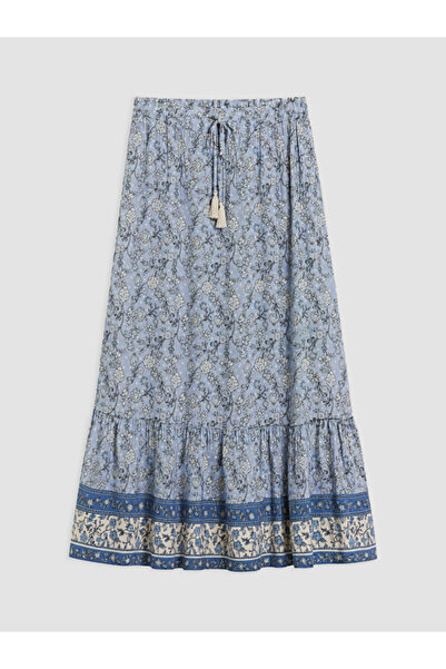 LC Waikiki Timeless Clothing & Timeless Choices Floral Skirt with Drawstring ...
