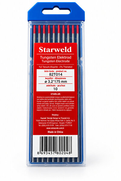 Askaynak Starweld Tungsten Elektrod 3.2 x 175 mm 10'lu Paket - 82T014