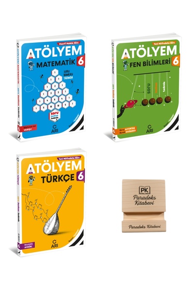 Arı Yayıncılık Arı 6. Sınıf Matematik Fen Bilimleri ve Türkçe Atölyem 3lü Set...