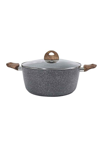 HOMEWAY Homey Marble Coated Cooking Pot 28cm Hw3422