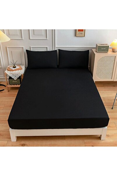 Choice11 طقم أغطية سرير كوين سايز 120×200 سم من البوليستر بلون موحد - 3 قطع (...