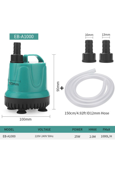 Choice AC220-240V 50Hz EB-A1000 and pipe 5/8/18/25/40/60/90W Fish Tank Bottom...
