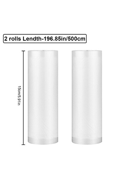 Choice16 15x500CM 2Rolls vacuum bags for food Vacuum Sealer Food Fresh Long K...
