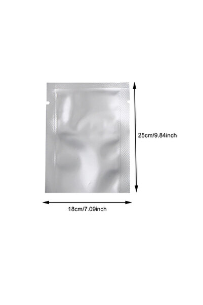 choice2 10Pcs 18x25cm 10-200pcs Silver Aluminum Foil Package Bag Storage Bag ...
