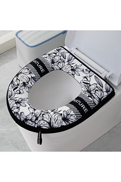 Choice1 1PC Ancient Style Toilet Seat Cover Thick Zipper Cushion Waterproof N...